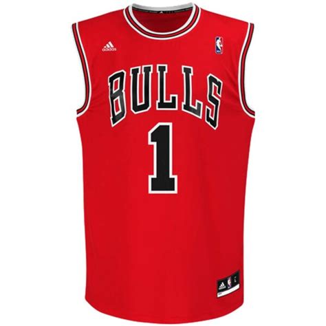 mens chicago bulls derrick rose adidas red replica road jersey|derrick rose jersey price.